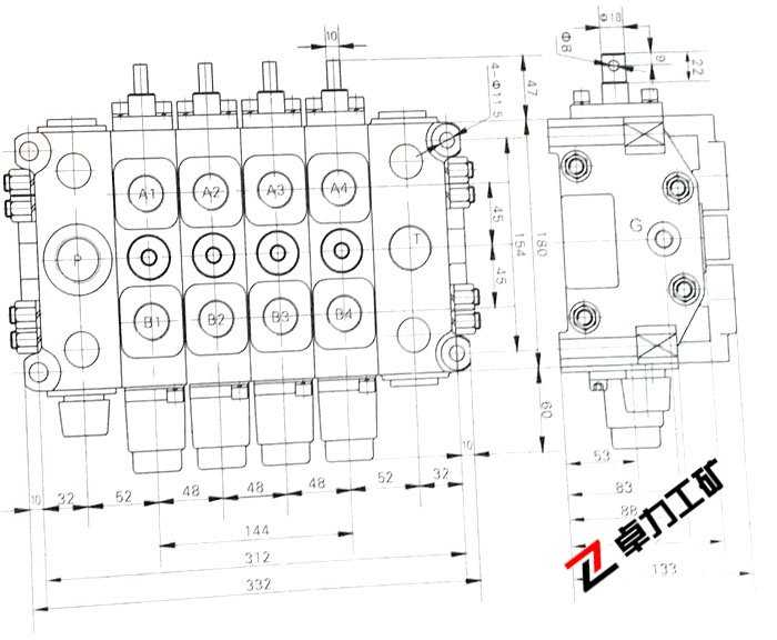 4GCJX-G18L-40-4T-4C-4C工程機(jī)械用多路換向閥